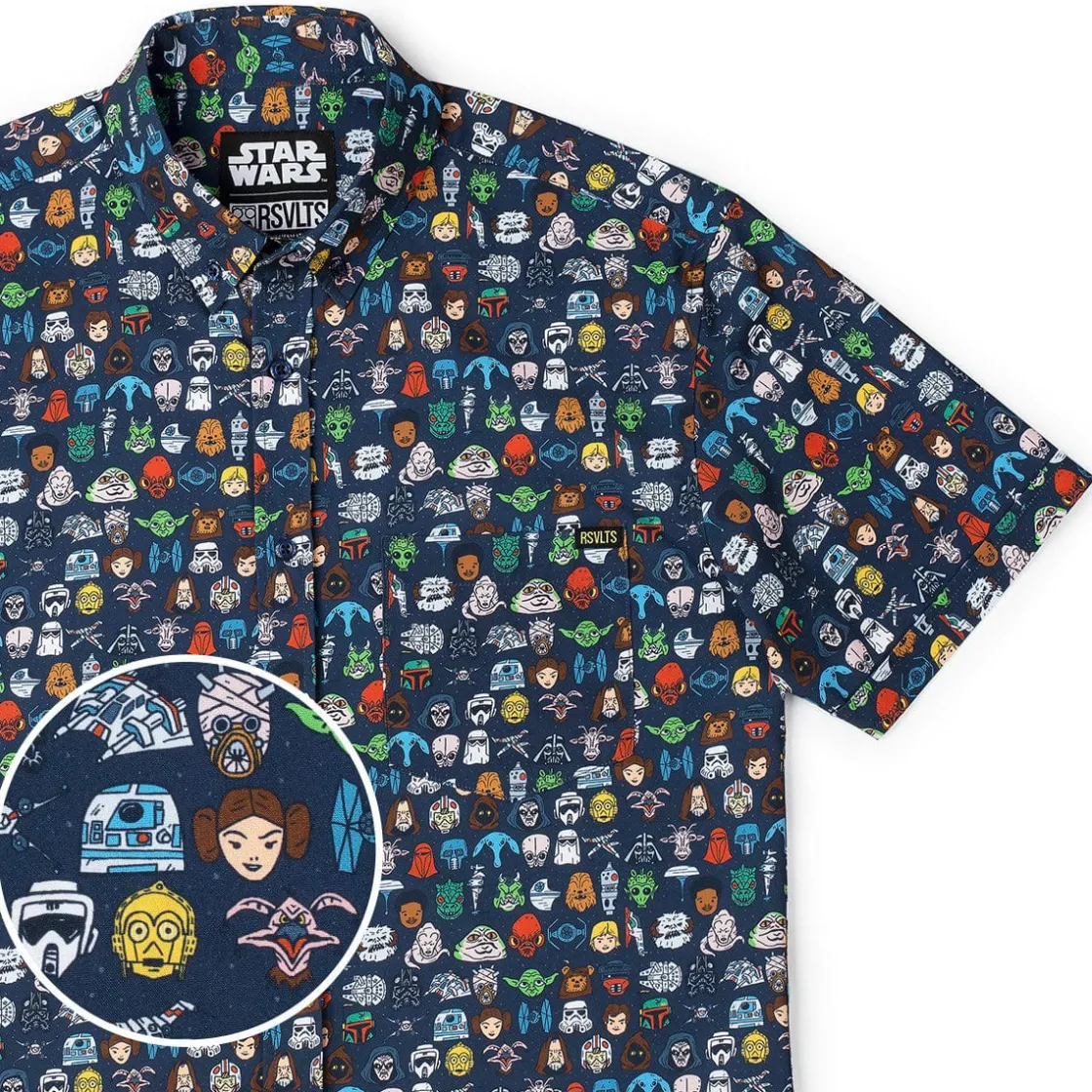 Star Wars|Star Wars|Star Wars ™ "Cartoon Cosmos" – KUNUFLEX Short Sleeve Shirt