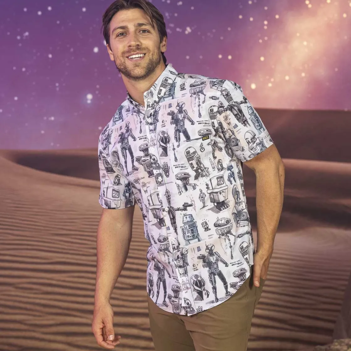 Star Wars|Star Wars|Star Wars ™ "Droid Drawings" – KUNUFLEX Short Sleeve Shirt