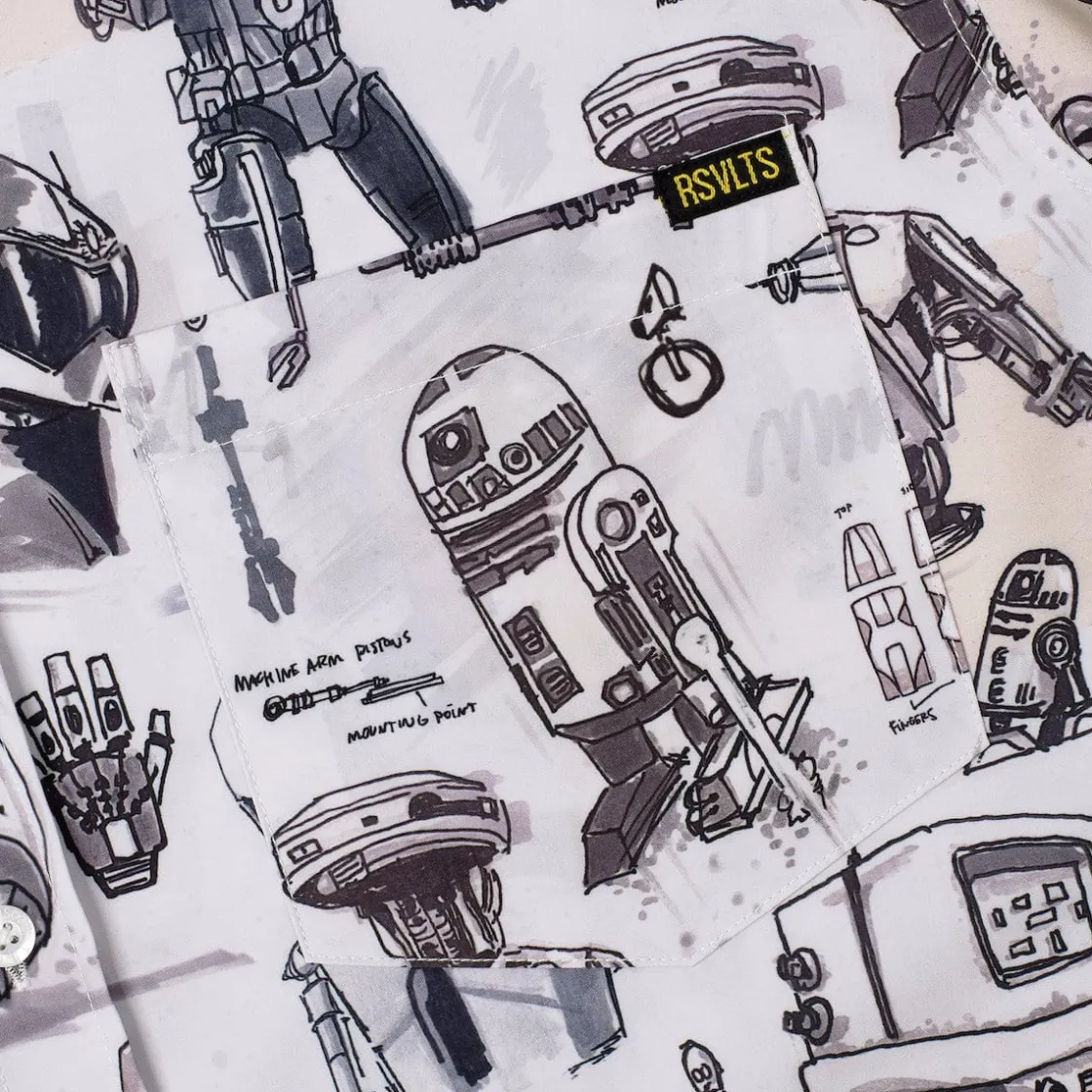 Star Wars|Star Wars|Star Wars ™ "Droid Drawings" – KUNUFLEX Short Sleeve Shirt