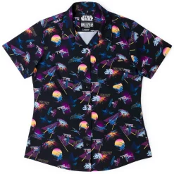 Star Wars|Star Wars|Star Wars ™ "Synthwave Dogfight" – Women's KUNUFLEX Short Sleeve Shirt