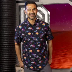 Star Wars|Star Wars|Star Wars ™ "Synthwave Dogfight" – KUNUFLEX Short Sleeve Shirt