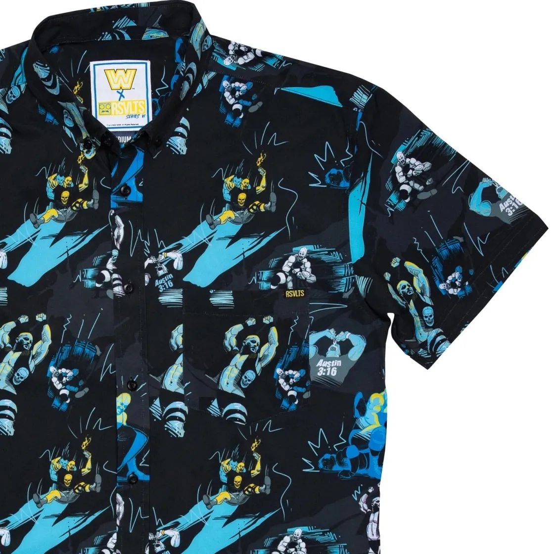 Wwe|Short Sleeves|WWE Stone Cold Steve Austin "The Bottom Line" – KUNUFLEX Short Sleeve Shirt
