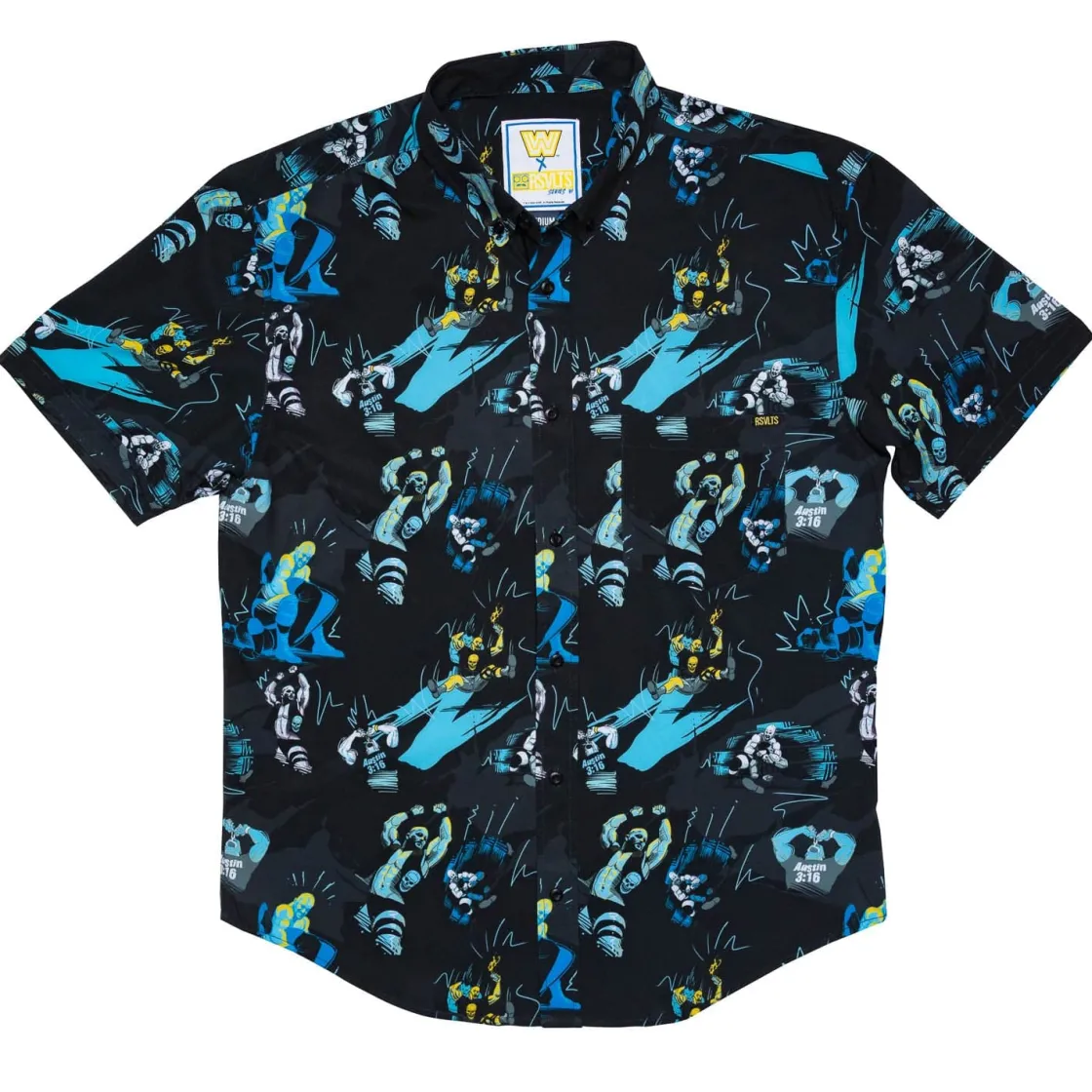 Wwe|Short Sleeves|WWE Stone Cold Steve Austin "The Bottom Line" – KUNUFLEX Short Sleeve Shirt