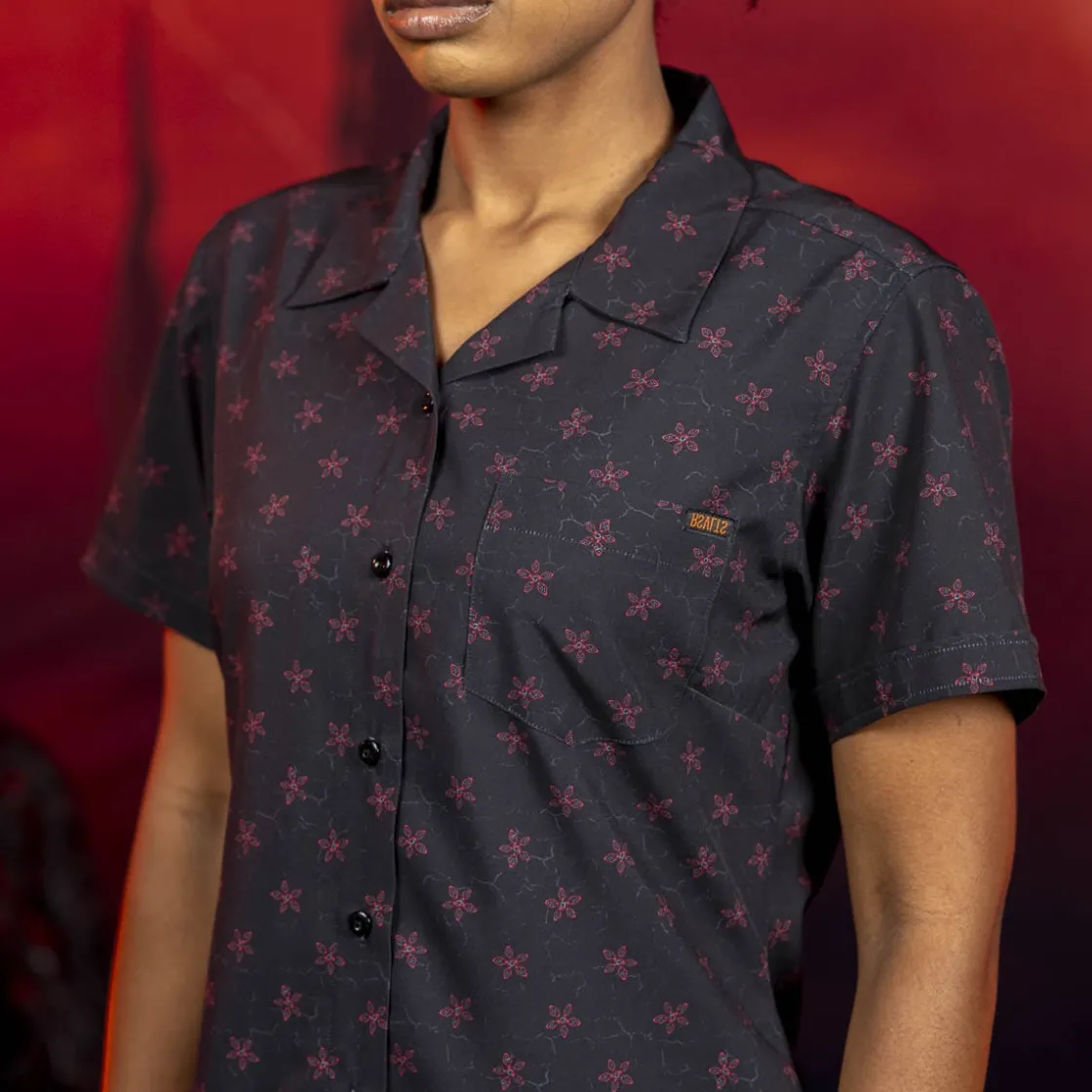 Stranger Things|Stranger Things "Demogarden" – Women's KUNUFLEX Short Sleeve Shirt