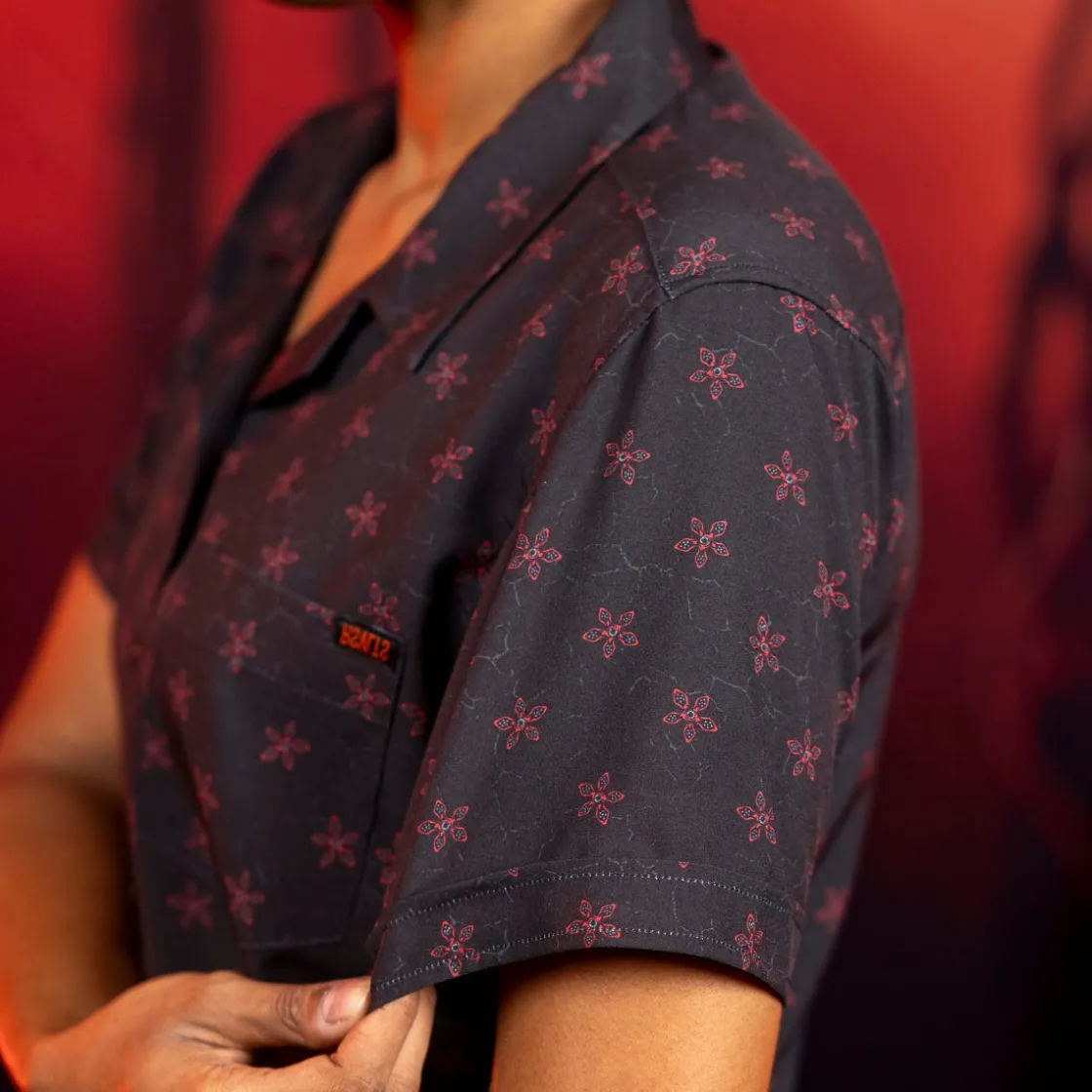 Stranger Things|Stranger Things "Demogarden" – Women's KUNUFLEX Short Sleeve Shirt