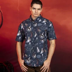 Stranger Things|Short Sleeves|Stranger Things "Something Is Coming" – KUNUFLEX Short Sleeve Shirt