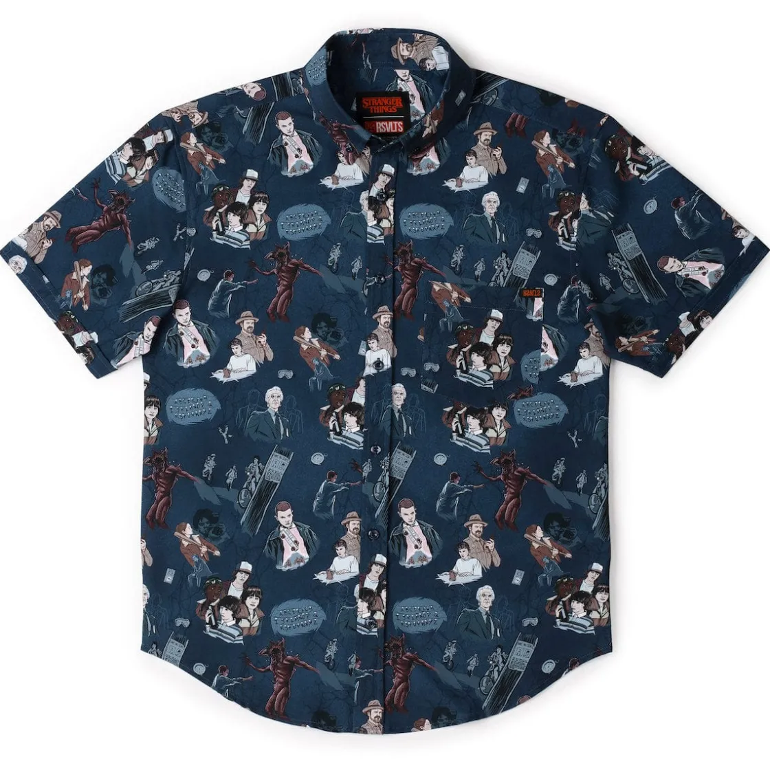 Stranger Things|Short Sleeves|Stranger Things "Something Is Coming" – KUNUFLEX Short Sleeve Shirt