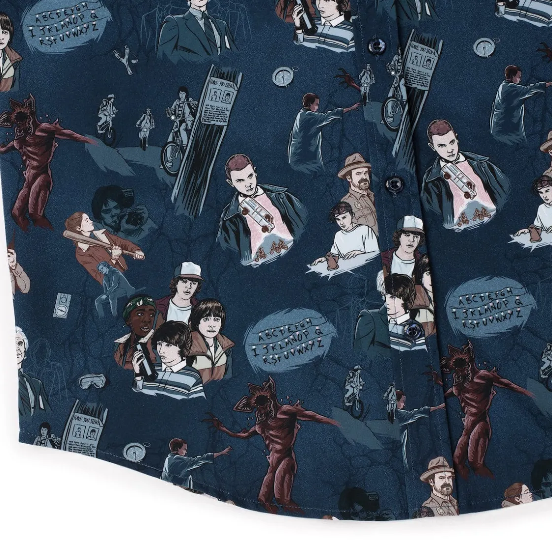 Stranger Things|Short Sleeves|Stranger Things "Something Is Coming" – KUNUFLEX Short Sleeve Shirt