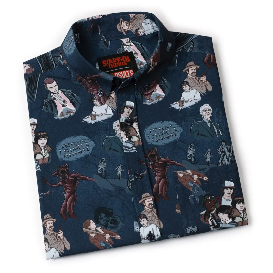 Stranger Things|Short Sleeves|Stranger Things "Something Is Coming" – KUNUFLEX Short Sleeve Shirt