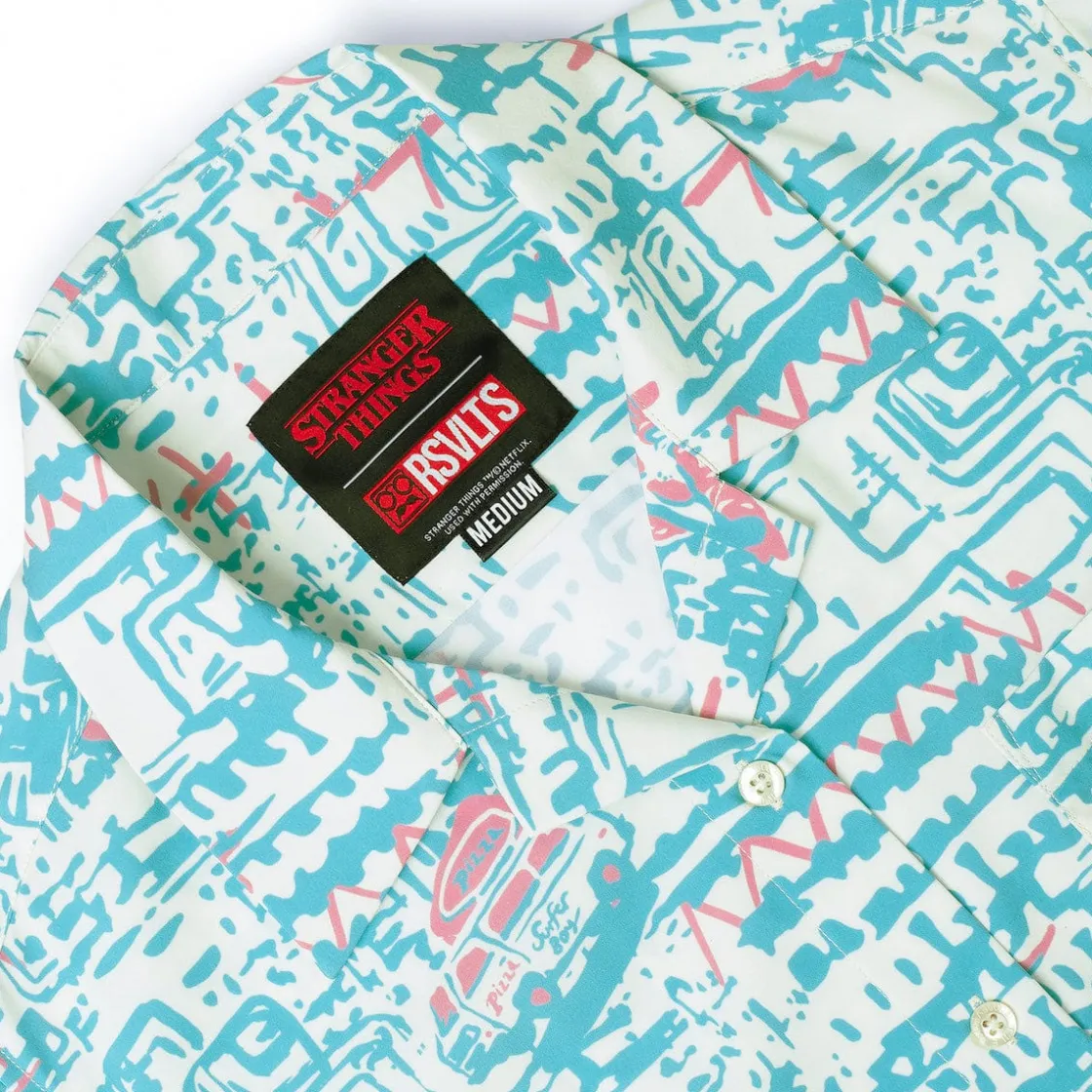 Stranger Things|Stranger Things "Surfer Boy Pizza" – Women's KUNUFLEX Short Sleeve Shirt