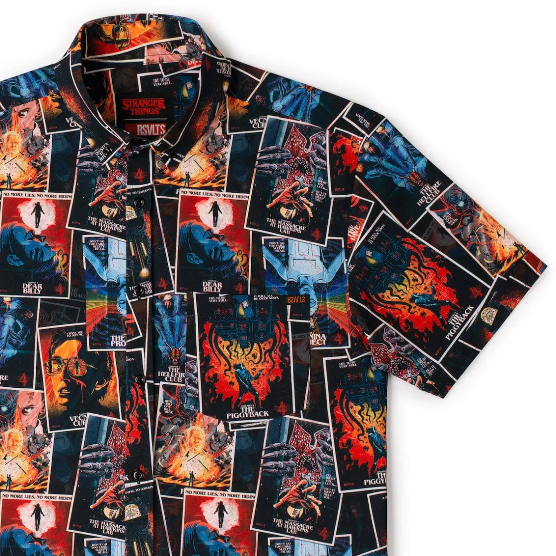 Stranger Things|Short Sleeves|Stranger Things "The Art of Four" – KUNUFLEX Short Sleeve Shirt