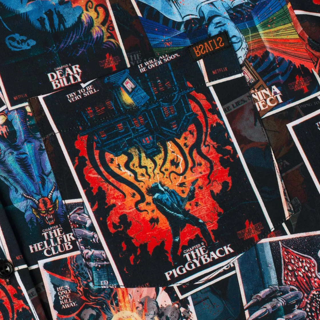 Stranger Things|Short Sleeves|Stranger Things "The Art of Four" – KUNUFLEX Short Sleeve Shirt