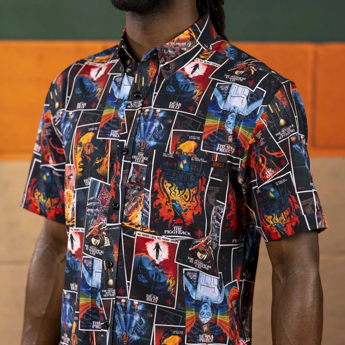 Stranger Things|Short Sleeves|Stranger Things "The Art of Four" – KUNUFLEX Short Sleeve Shirt
