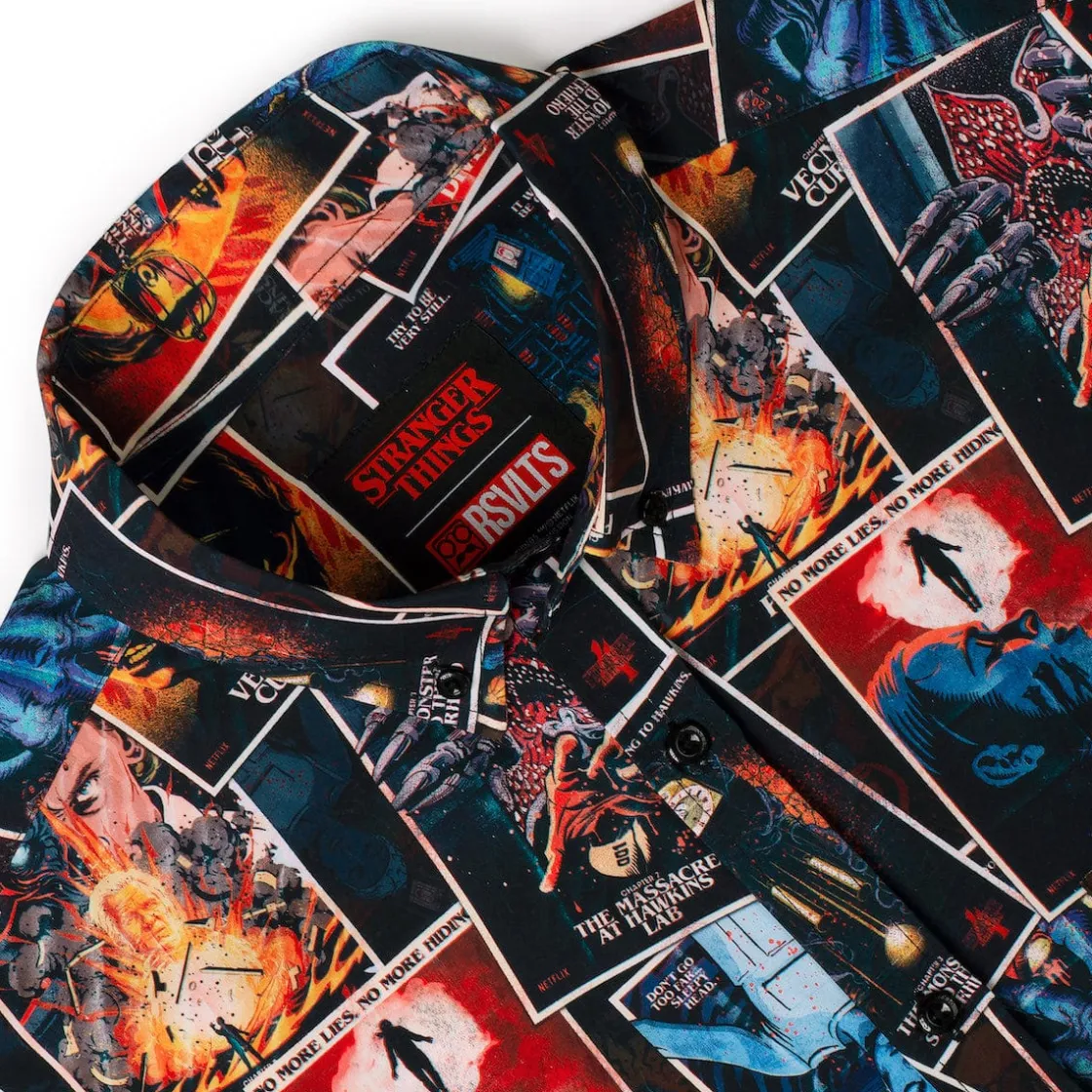 Stranger Things|Short Sleeves|Stranger Things "The Art of Four" – KUNUFLEX Short Sleeve Shirt
