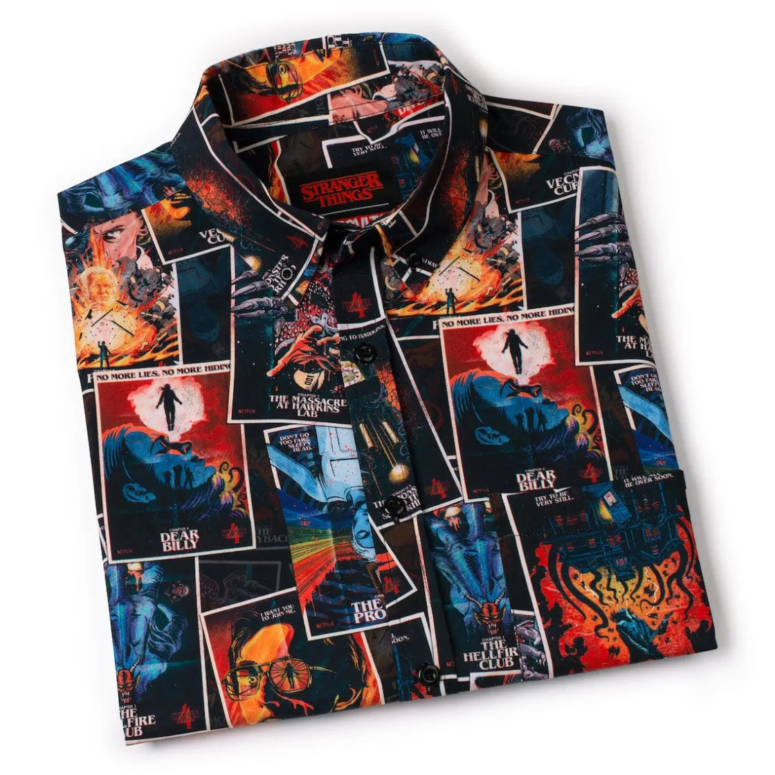 Stranger Things|Short Sleeves|Stranger Things "The Art of Four" – KUNUFLEX Short Sleeve Shirt