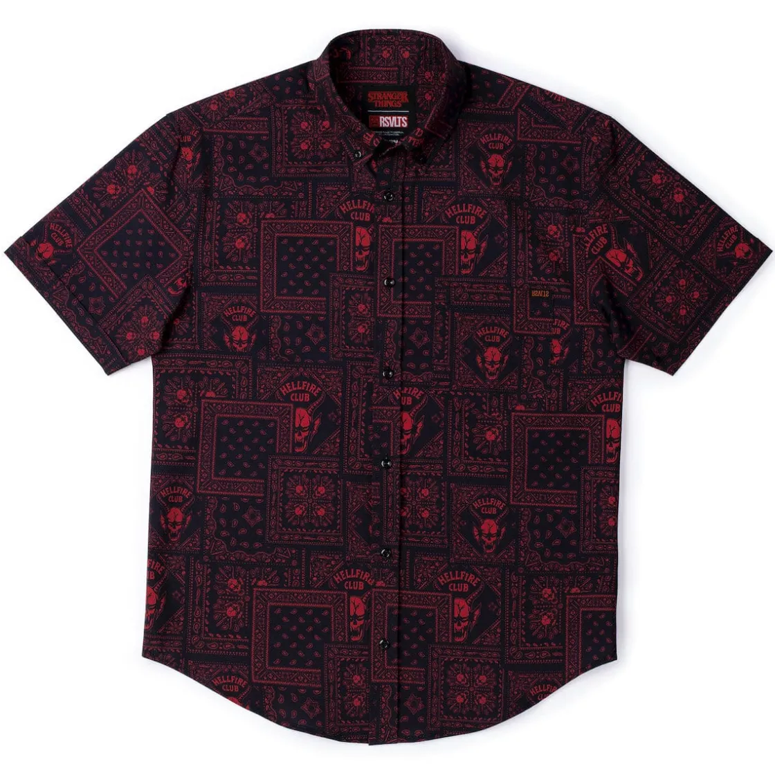 Stranger Things|Short Sleeves|Stranger Things "Welcome to Hellfire" – KUNUFLEX Short Sleeve Shirt