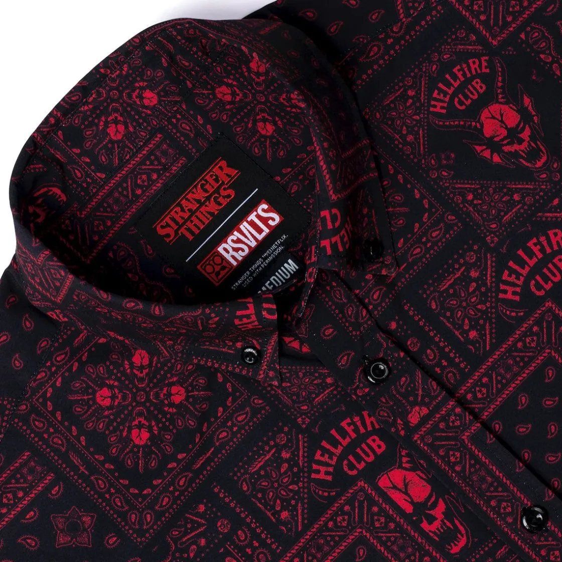 Stranger Things|Short Sleeves|Stranger Things "Welcome to Hellfire" – KUNUFLEX Short Sleeve Shirt