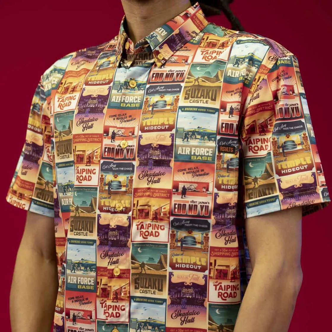Short Sleeves|Street Fighter "Frequent Fighter Miles" – KUNUFLEX Short Sleeve Shirt