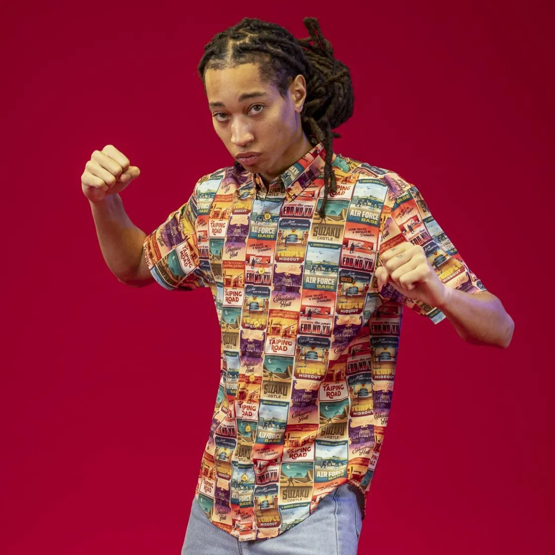 Short Sleeves|Street Fighter "Frequent Fighter Miles" – KUNUFLEX Short Sleeve Shirt