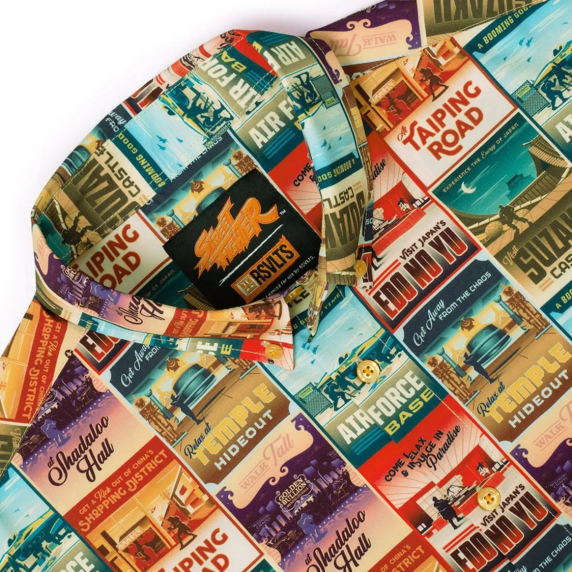 Short Sleeves|Street Fighter "Frequent Fighter Miles" – KUNUFLEX Short Sleeve Shirt