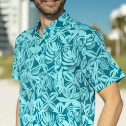 Short Sleeve Shirts|Matching Sets|RSVLTS Sweet Blue Sea – KUNUFLEX Short Sleeve Shirt