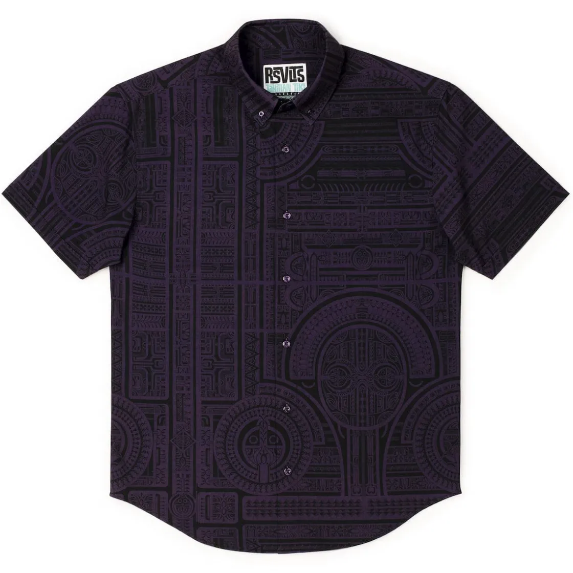 Short Sleeve Shirts|Tiki|RSVLTS Taerea Tatau – KUNUFLEX Short Sleeve Shirt