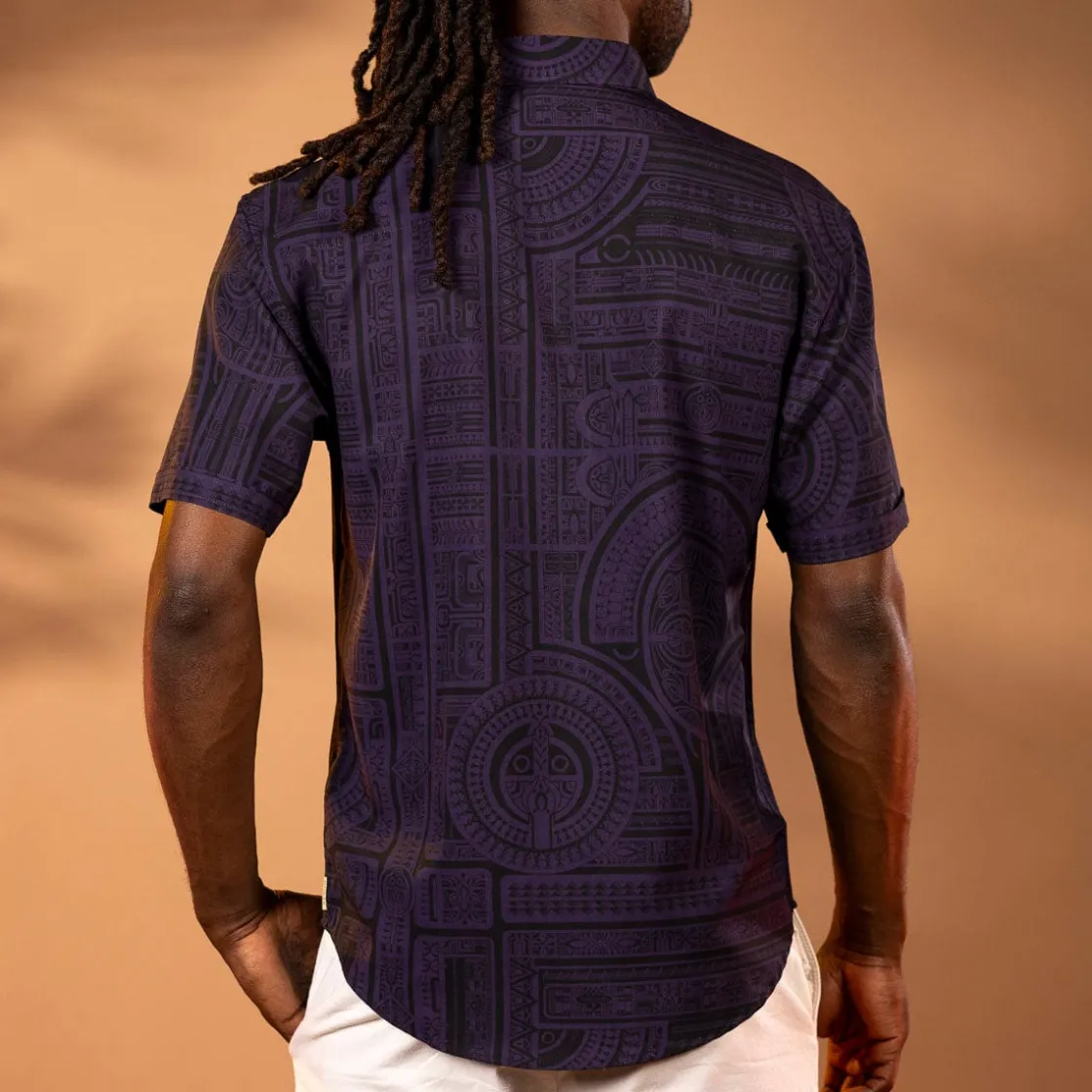 Short Sleeve Shirts|Tiki|RSVLTS Taerea Tatau – KUNUFLEX Short Sleeve Shirt