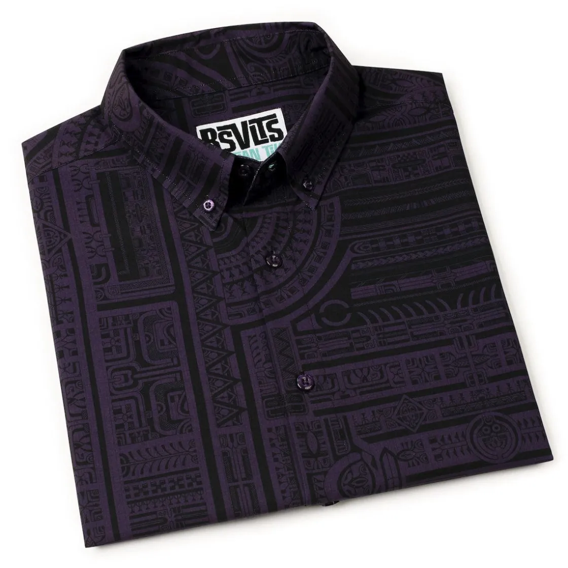 Short Sleeve Shirts|Tiki|RSVLTS Taerea Tatau – KUNUFLEX Short Sleeve Shirt