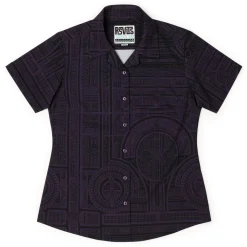 Short Sleeve Shirts|Tiki|RSVLTS Taerea Tatau – Women's KUNUFLEX Short Sleeve Shirt