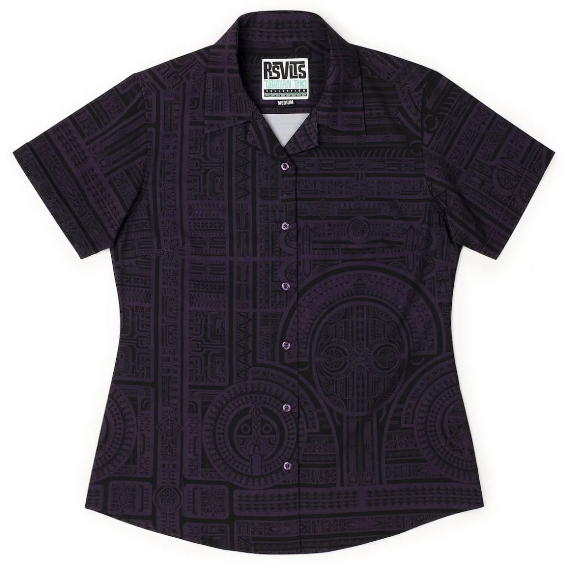 Short Sleeve Shirts|Tiki|RSVLTS Taerea Tatau – Women's KUNUFLEX Short Sleeve Shirt