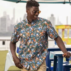 Short Sleeve Shirts|Short Sleeves|RSVLTS Tapa the World – KUNUFLEX Short Sleeve Shirt