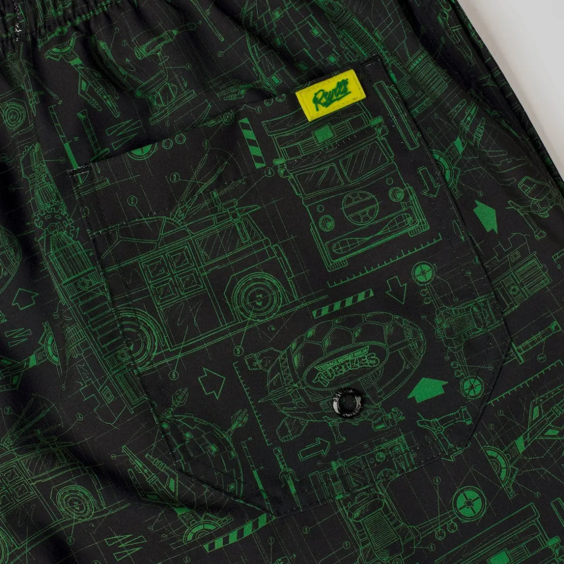 Tmnt|Nickelodeon|Nickelodeon Teenage Mutant Ninja Turtles "Greenprints" – Hybrid Shorts