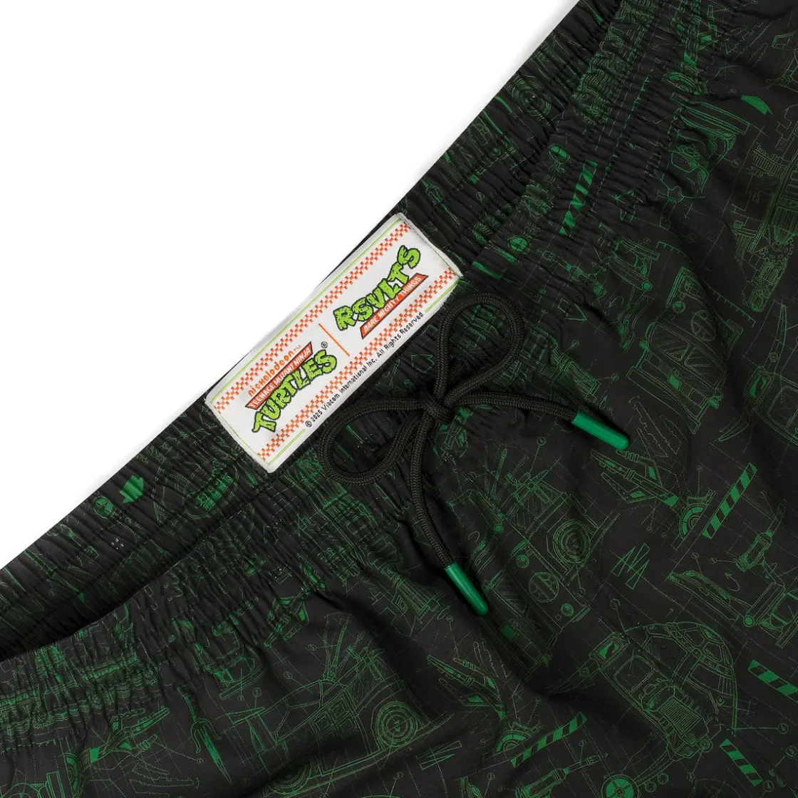 Tmnt|Nickelodeon|Nickelodeon Teenage Mutant Ninja Turtles "Greenprints" – Hybrid Shorts