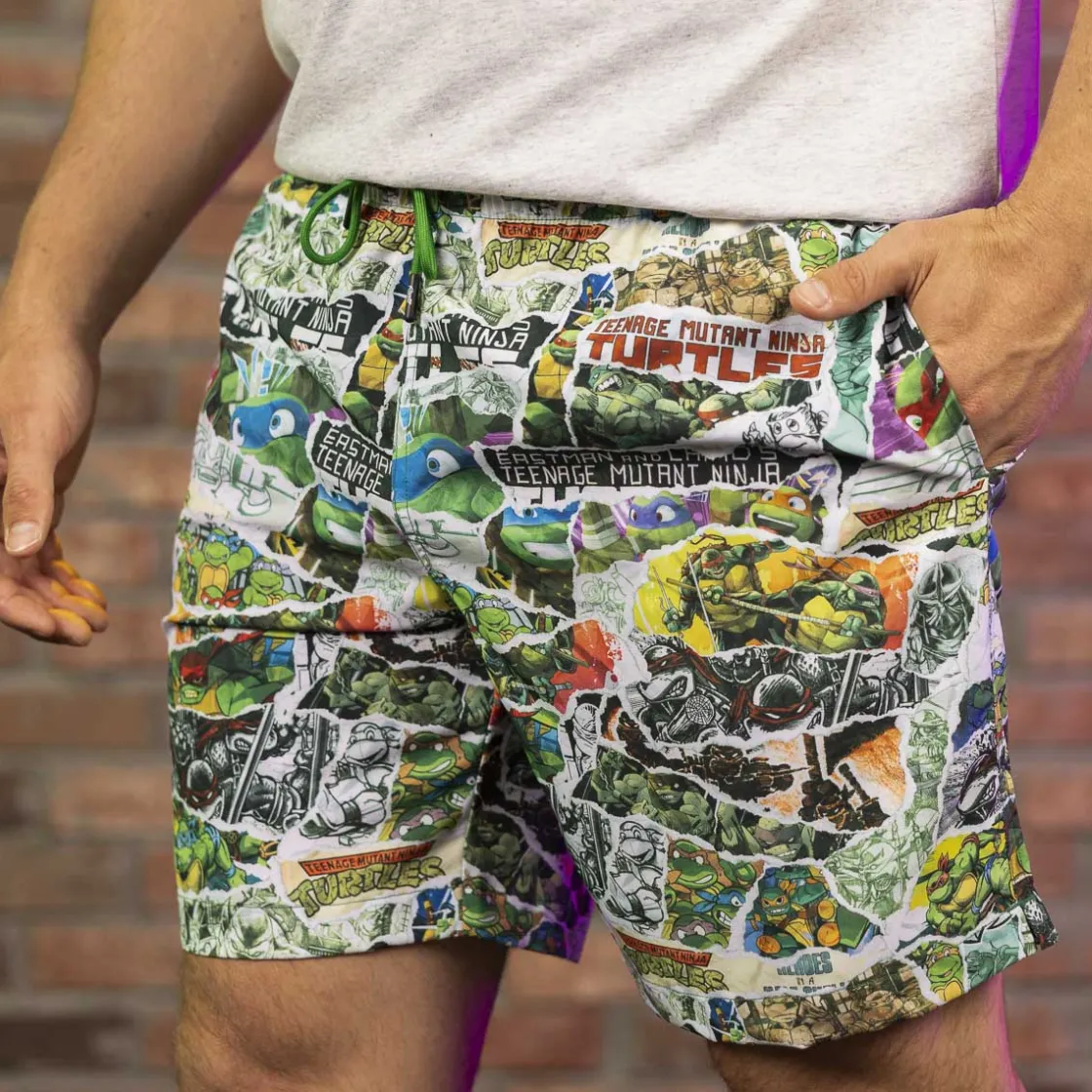Tmnt|Nickelodeon|Nickelodeon Teenage Mutant Ninja Turtles "Tubular Since '84" – Hybrid Shorts