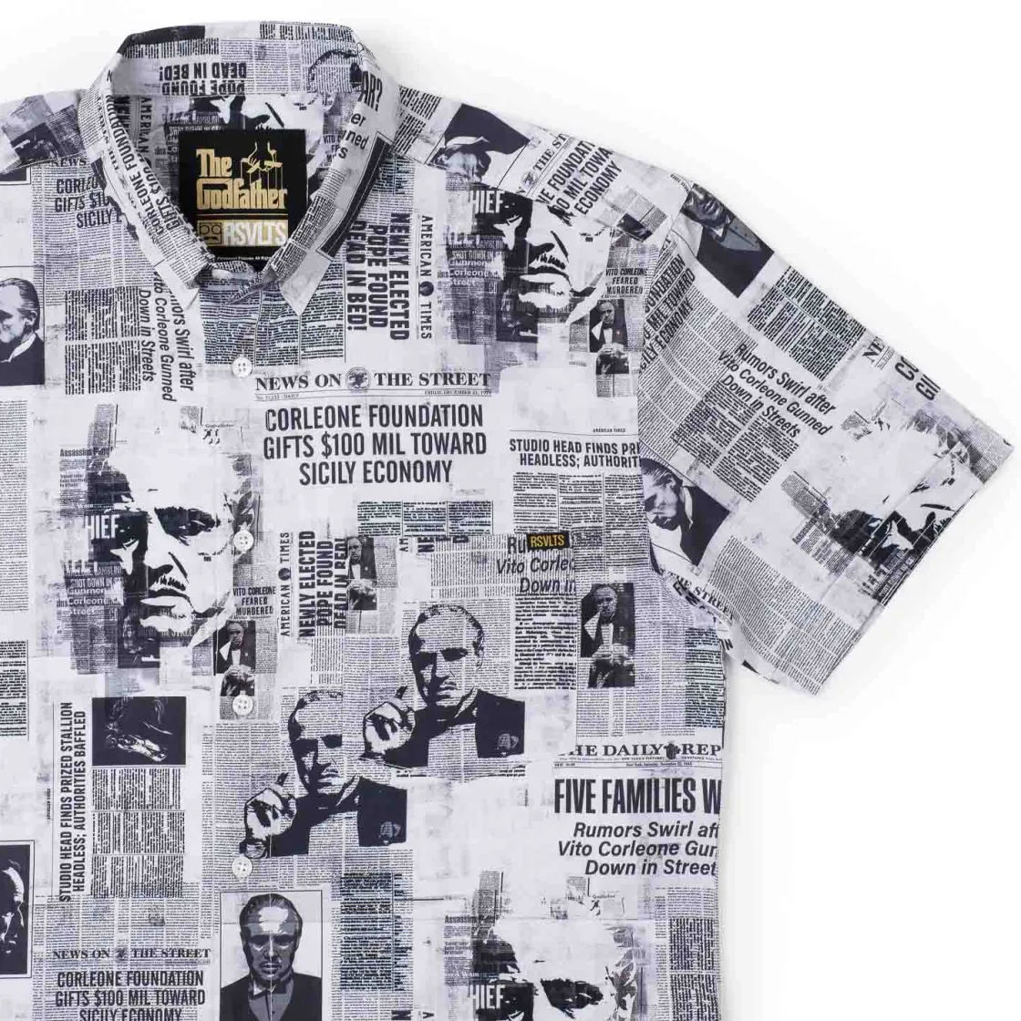 Short Sleeves|The Godfather “Headlines” – KUNUFLEX Short Sleeve Shirt