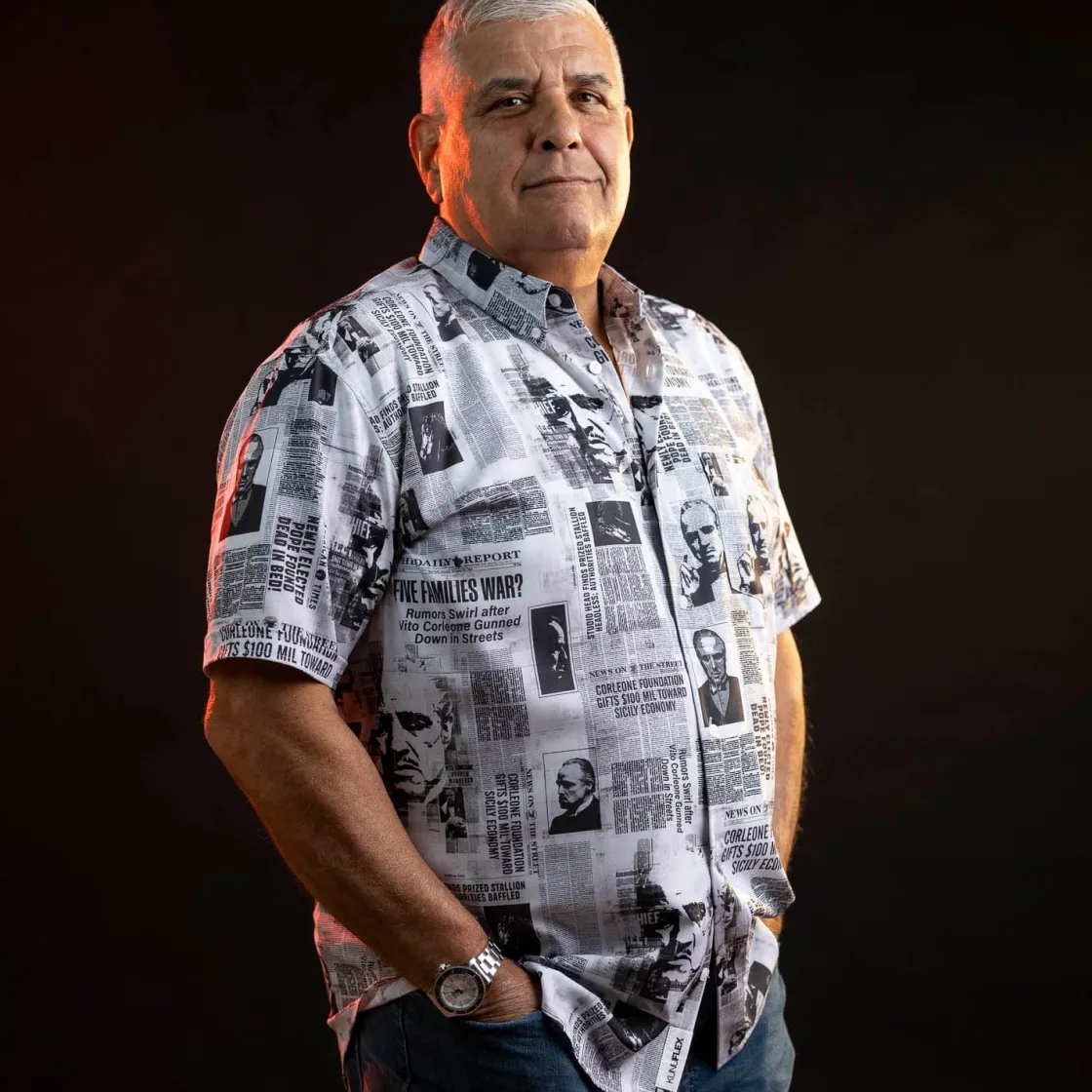 Short Sleeves|The Godfather “Headlines” – KUNUFLEX Short Sleeve Shirt