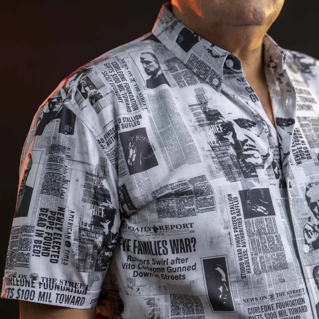 Short Sleeves|The Godfather “Headlines” – KUNUFLEX Short Sleeve Shirt