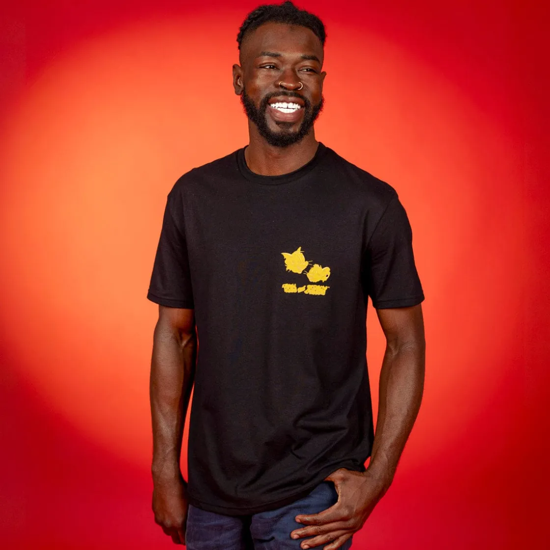 Tom And Jerry|Warner Bros.|Tom and Jerry "Cheesy Troublemakers" – Crewneck Tee