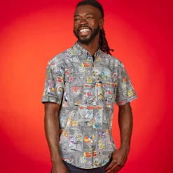 Tom And Jerry|Warner Bros.|Tom and Jerry "Comic Chaos" – KUNUFLEX Short Sleeve Shirt