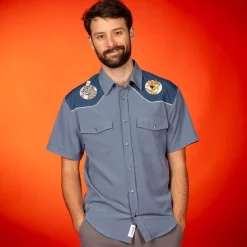 Tom And Jerry|Warner Bros.|Tom and Jerry "Game of Cat and Mouse" – Roper Short Sleeve Shirt