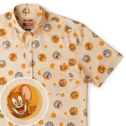 Tom And Jerry|Warner Bros.|Tom and Jerry "Swiss Cheesin’" – KUNUFLEX Short Sleeve Shirt