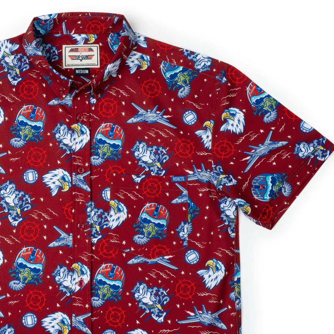Short Sleeves|Top Gun "Wingman" (Red) – KUNUFLEX Short Sleeve Shirt