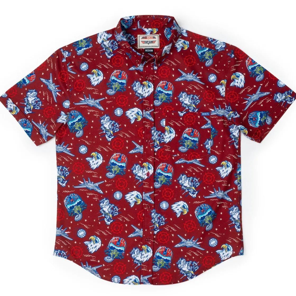Short Sleeves|Top Gun "Wingman" (Red) – KUNUFLEX Short Sleeve Shirt