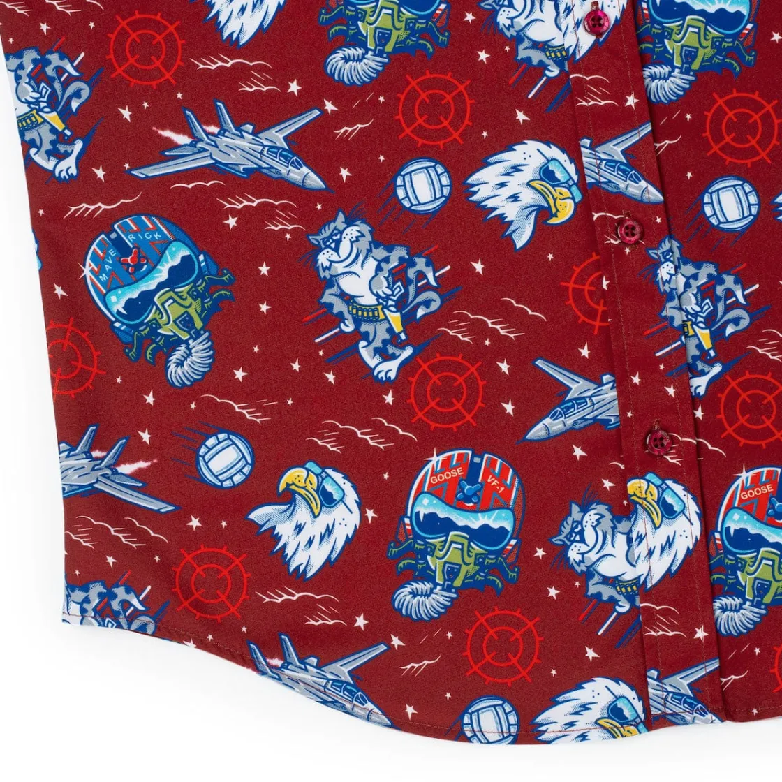 Short Sleeves|Top Gun "Wingman" (Red) – KUNUFLEX Short Sleeve Shirt