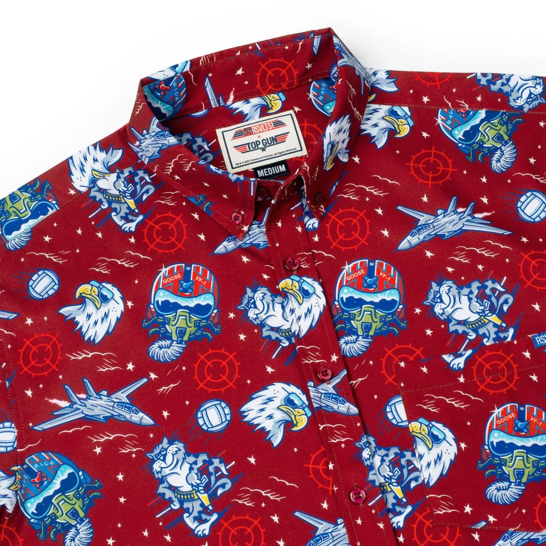 Short Sleeves|Top Gun "Wingman" (Red) – KUNUFLEX Short Sleeve Shirt