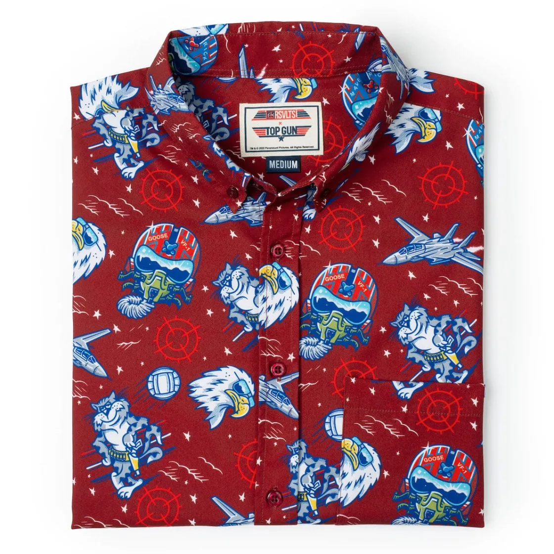 Short Sleeves|Top Gun "Wingman" (Red) – KUNUFLEX Short Sleeve Shirt