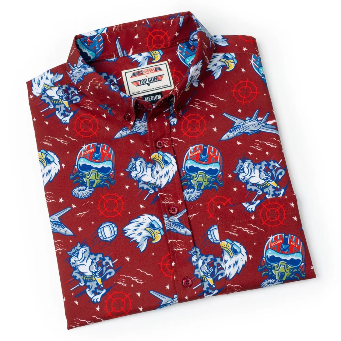 Short Sleeves|Top Gun "Wingman" (Red) – KUNUFLEX Short Sleeve Shirt