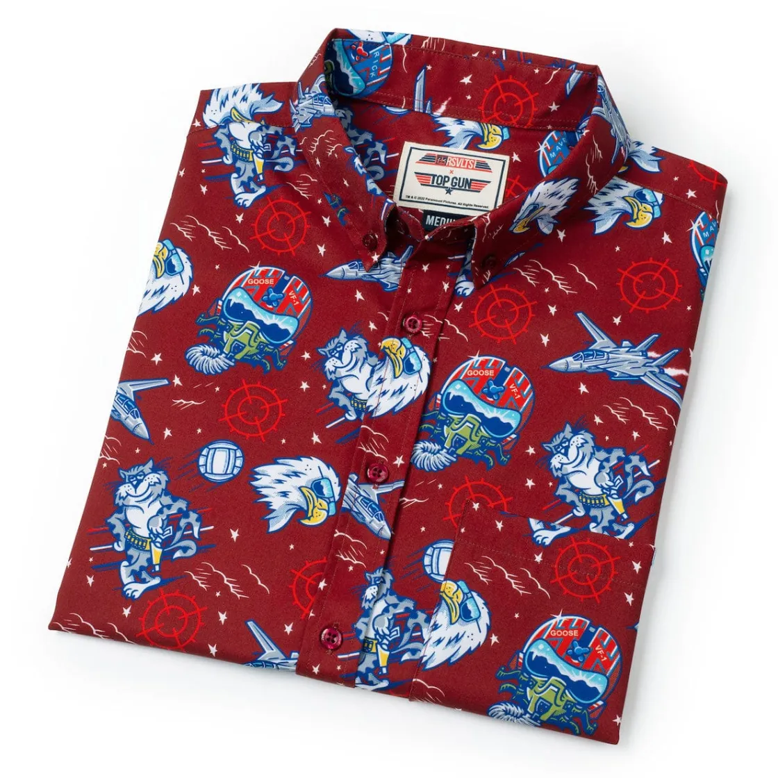 Short Sleeves|Top Gun "Wingman" (Red) – KUNUFLEX Short Sleeve Shirt