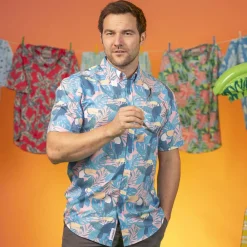 Short Sleeve Shirts|Short Sleeves|RSVLTS Toucan Tango – KUNUFLEX Short Sleeve Shirt