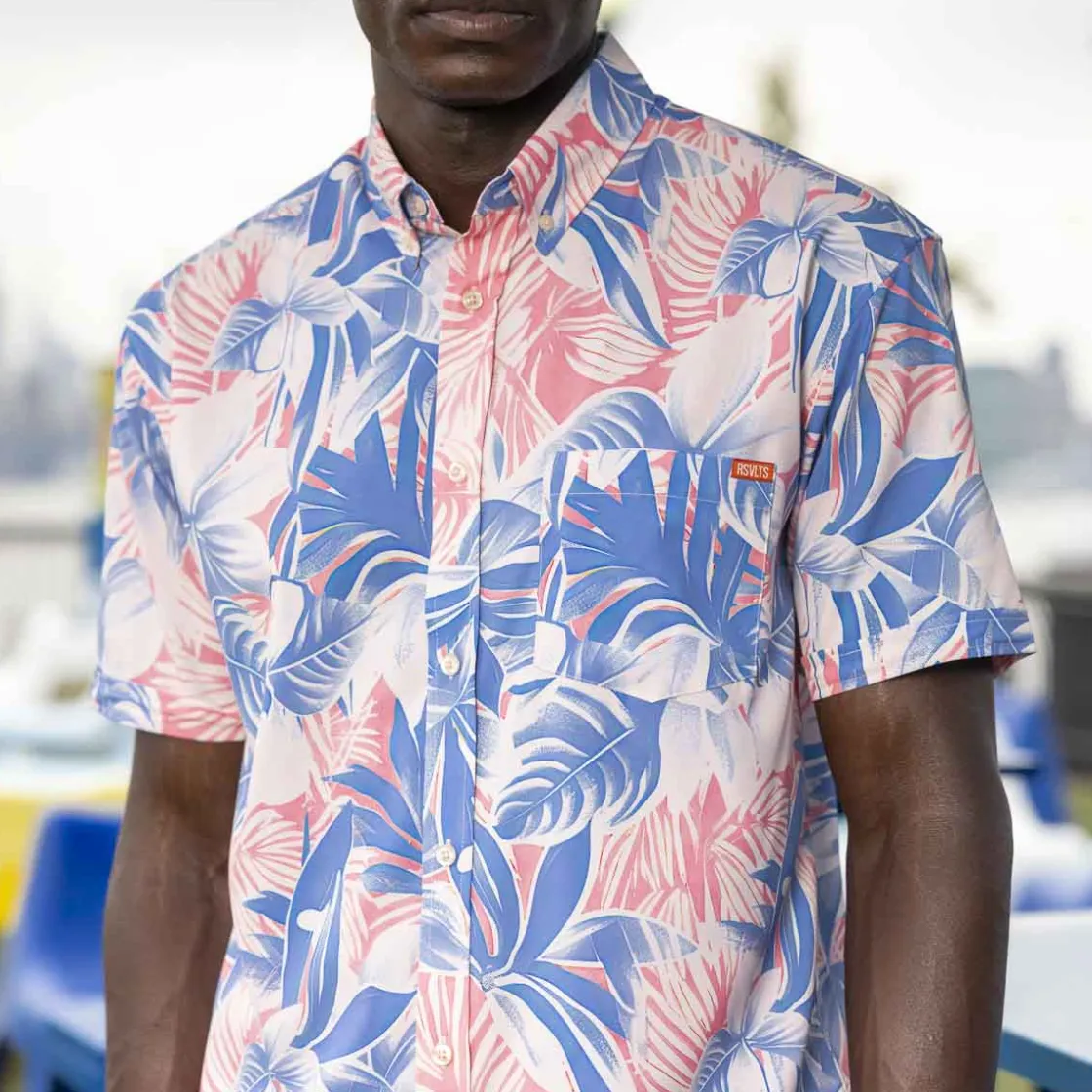 Short Sleeve Shirts|Matching Sets|RSVLTS Tropical Shade – KUNUFLEX Short Sleeve Shirt